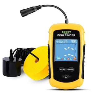 Portable Fish Depth Finder Water Handheld Fish Finder Sonar Castable Boat Fishfinder Transducer Fishing LCD Display