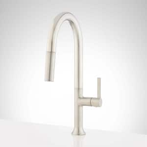 Bok Single-Handle Pull Down Sprayer Kitchen Faucet in Stainless Steel