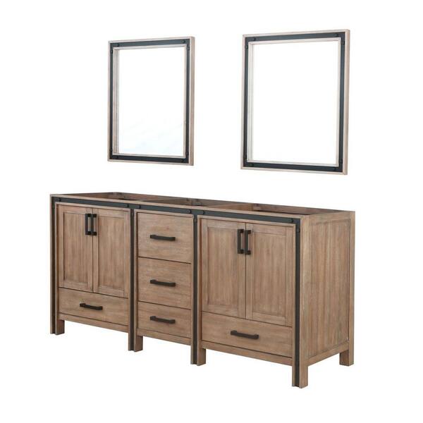 ya　604030 Lexora Ziva 72 in W x 22 in D Dark Grey Double Bath Vanity