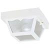 Westinghouse 1-Light White Polypropylene Outdoor Flush Mount 6697500