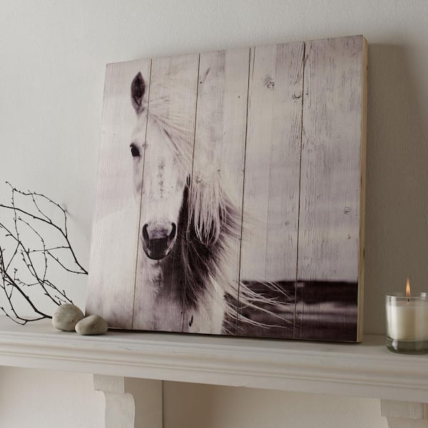 Graham & Brown 19.7 in. x 19.7 in. Horse by Graham and Brown Wooden Wall Art