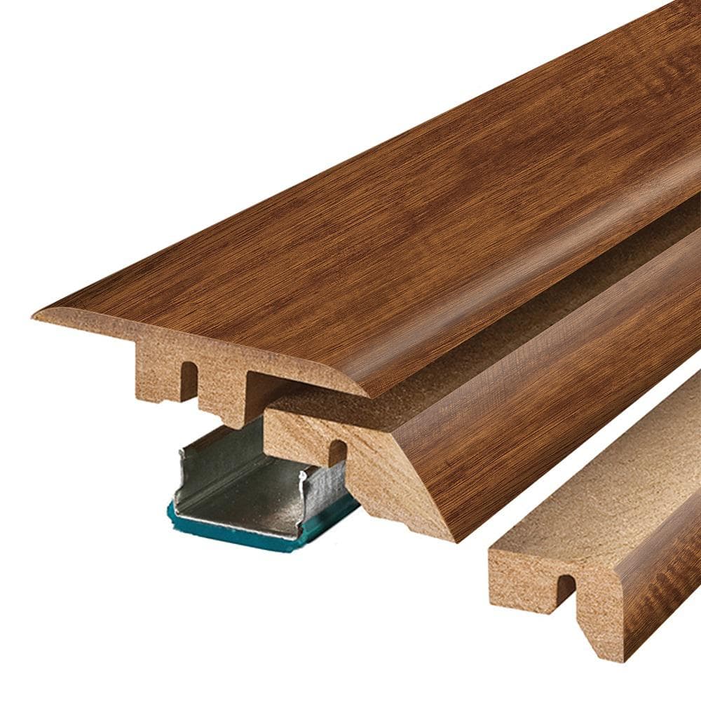 Saddle 0.75 in. T x 2.37 in. W x 78.7 in. L Textured Wood Look Laminate Moulding/Trim 4 in 1 Molding price history on PriceWatchPro