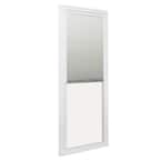 200 Series 72 in. x 80 in. Perma-Shield White Wood Pine Left-Hand Moving Panel Sliding Patio Door with Blinds