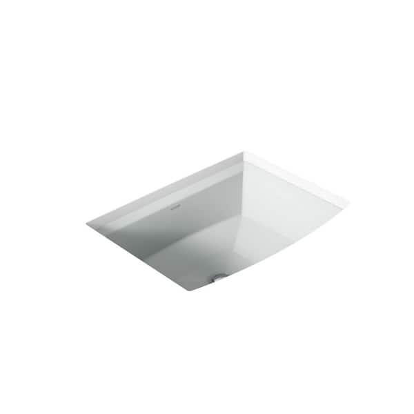 Archer 19.9 in. x 15.32 in. Undermount Bathroom Sink in Ice Grey Vitreous China
