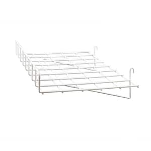 24 in. W x 15 in. D Straight Chrome Wire Shelf with Front Lip (Pack of 4)
