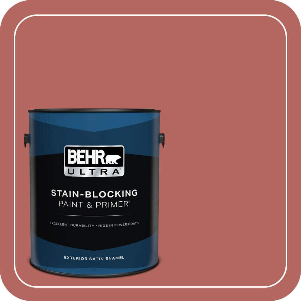 1 gal. #180D-6 Mineral Red Satin Enamel Exterior Paint & Primer price history on PriceWatchPro