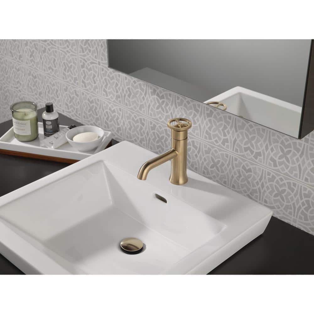 Champagne Bronze Single Handle Modern Bathroom Faucet