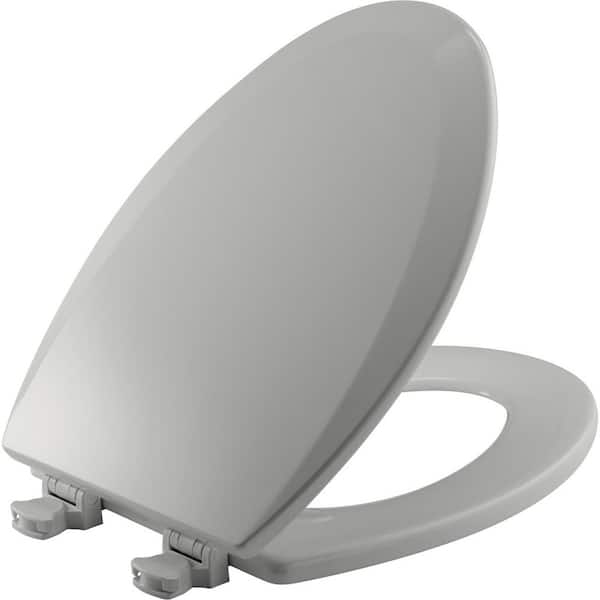 BEMIS Lift-Off Elongated Closed Front Toilet Seat in Ice Grey