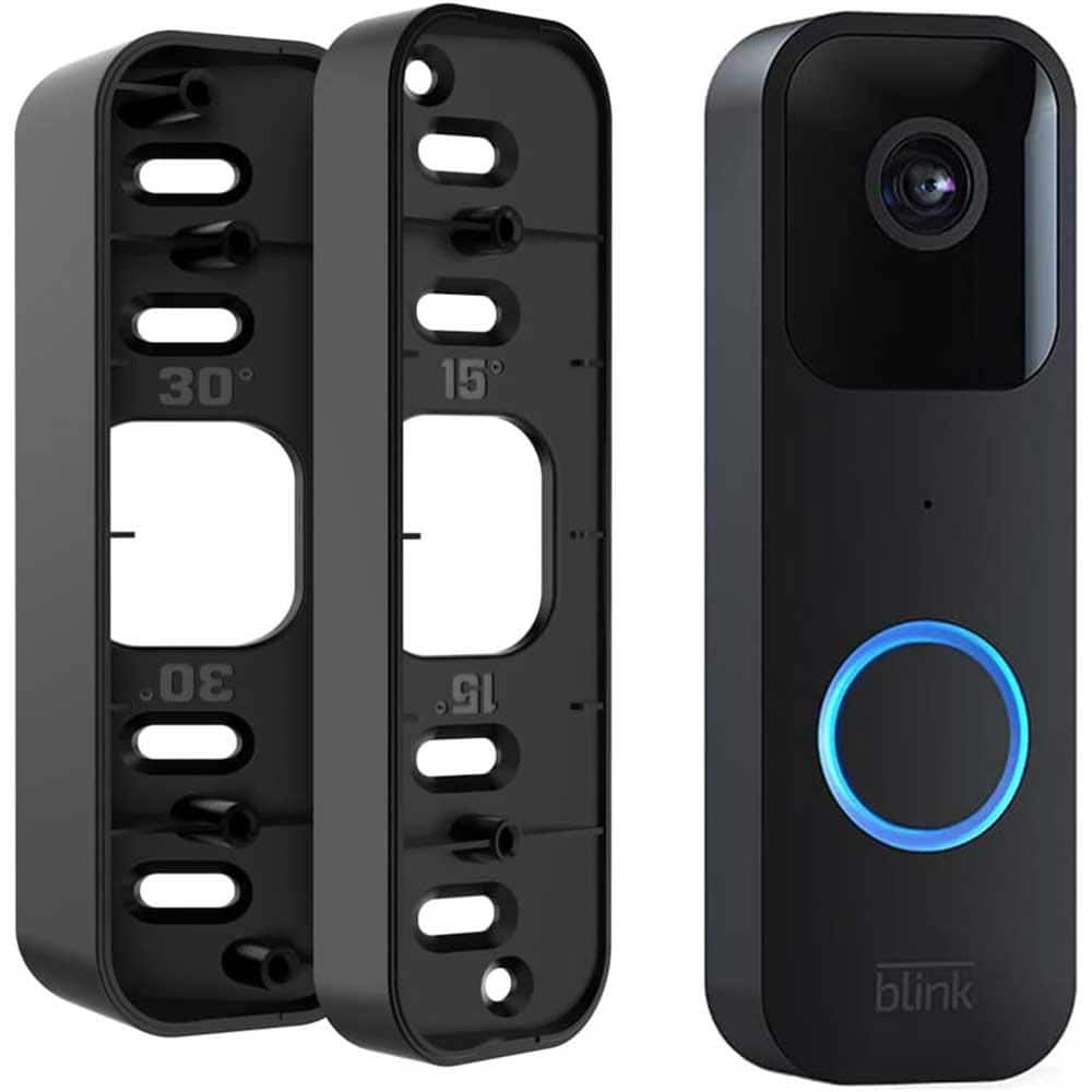 Adjustable Corner Mount for Doorbell Camera, No-Drill Installation, Wide Vi