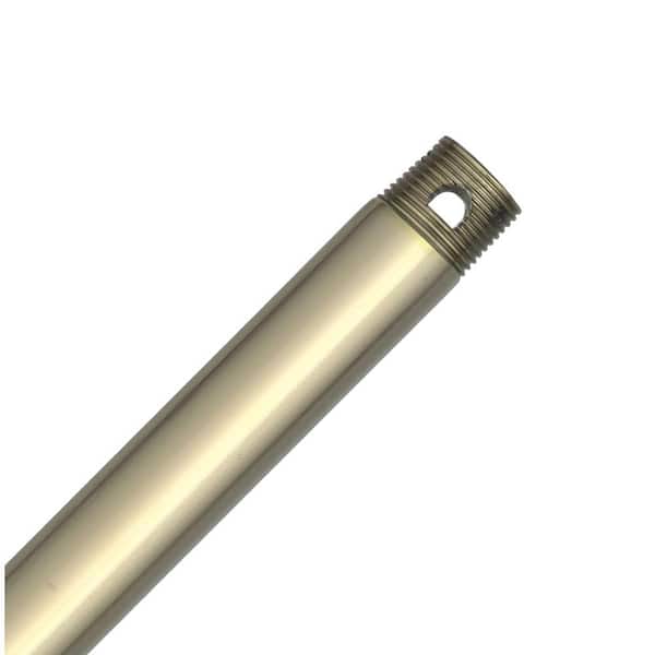 Casablanca Hang-Tru Perma Lock 12 in. Bright Brass Extension Downrod for 10 ft. ceilings