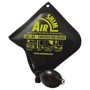 Contractor Grade AirShim Inflatable Pry Bar and Leveling Tool that Holds Up To 300 lbs.