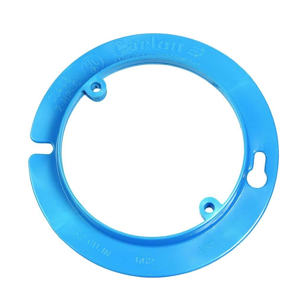 Carlon 4 in. PVC New Work Electrical Ceiling Box Mud Ring A471RR - The ...