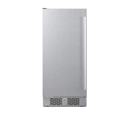 15 in. 3.3 cu. ft. Freezerless Refrigerator 1 Door in Stainless Steel