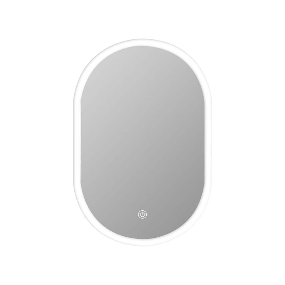 18 in. W x 26 in. H Oval Frameless Wall Bathroom Vanity Mirror GMH996