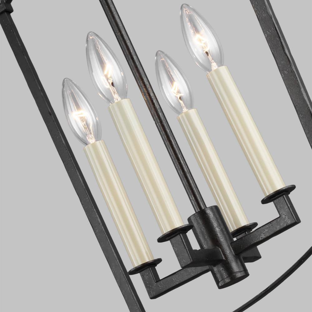 Thayer Smith Steel 4-Light Mini Candle Chandelier