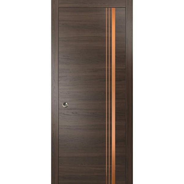 Sartodoors 42 in. x 96 in. 1 Panel White Finished Solid Wood with Honeycomb Sliding Door with Hardware