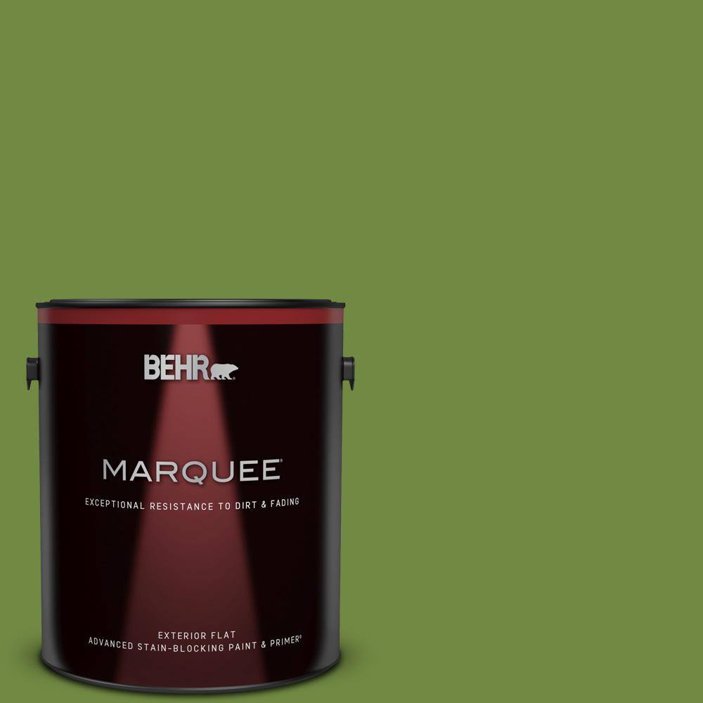 BEHR MARQUEE 1 gal. MQ444 Green Dynasty Flat Exterior Paint & Primer