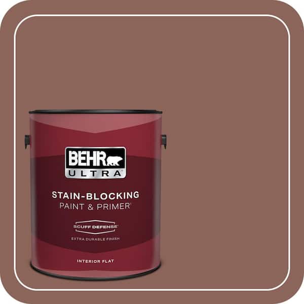 BEHR ULTRA 1 gal. #BXC-52 Natural Copper Extra Durable Flat Interior Paint & Primer