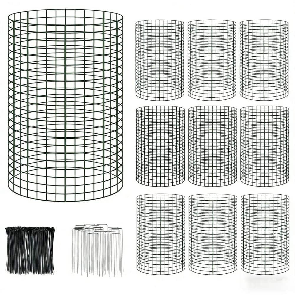 Vinyl-Coated Rust-Resistant Garden Plant Protection Cage with Support Stakes and Ties (30-PC Bundle) price history on PriceWatchPro