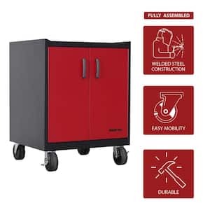 Modular Garage Cabinets with Drawer - Red