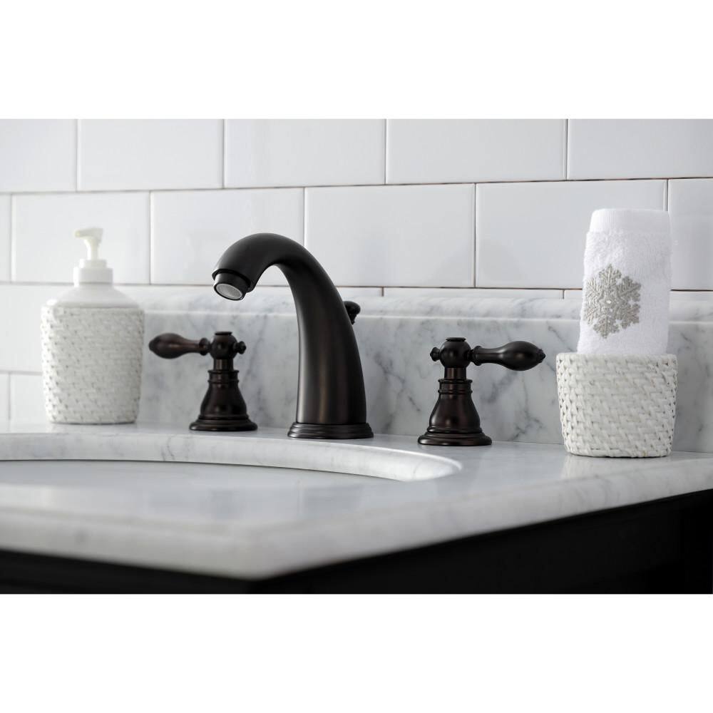 Oil Rubbed Bronze Traditional Widespread Bathroom Faucet