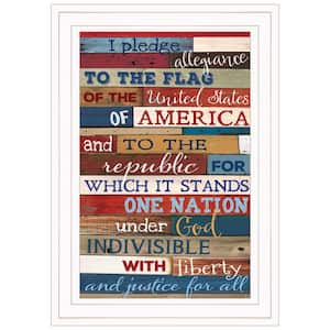 Red and Blue by Unknown 1 Piece Framed Graphic Print Typography Art Print 15 in. x 11 in. .