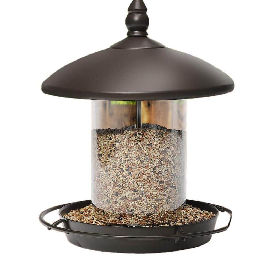 Metal Roof Bird Feeder with Chew Proof for Outdoor Hanging Wild Bird Seeds, Bronze (1-Pack) price history on PriceWatchPro