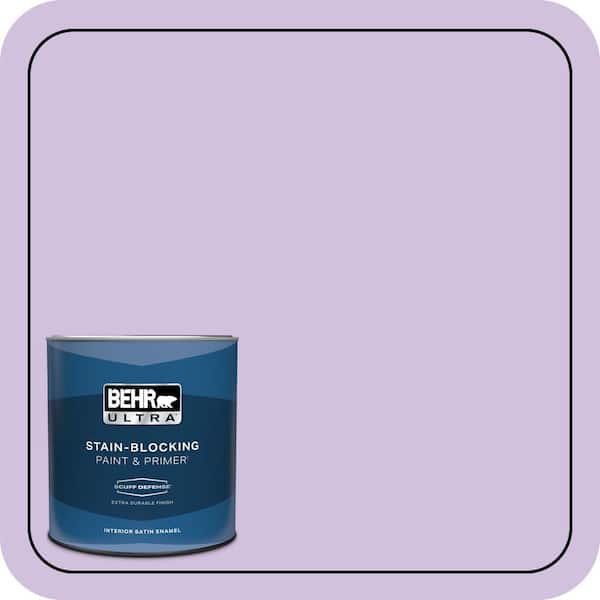 BEHR ULTRA 1 qt. #650A-3 Fresh Heather Extra Durable Satin Enamel Interior Paint & Primer