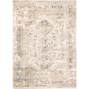 Vintage Speckled Shaunte Doormat 2 ft. x 3 ft.  Gold Area Rug