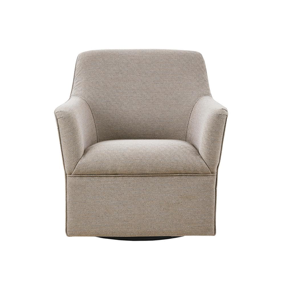 Augustine 29" Grey Taupe Manufactured Wood Swivel Glider Chair