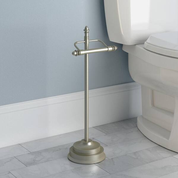 Delta Silverton Telescoping Free-Standing Pedestal Toilet Paper Holder Bath  Hardware Accessory in Polished Chrome 132851-PC - The Home Depot