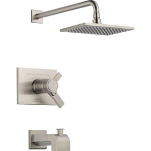 Vero TempAssure 17T Series 1-Handle Tub and Shower Faucet Trim Kit Only in Stainless (Valve Not Included)