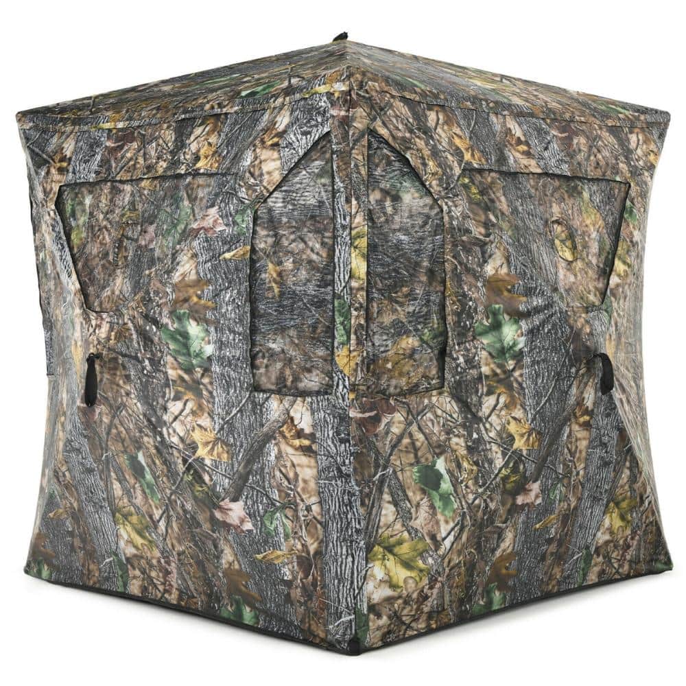 3 Person Portable Pop-Up Ground Tent with Gun Ports and Carrying Bag Waterproof for Outdoor Camping Hiking Set price history on PriceWatchPro