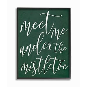 Stupell Industries 11 in. x 14 in. Meet Me Under the Mistletoe