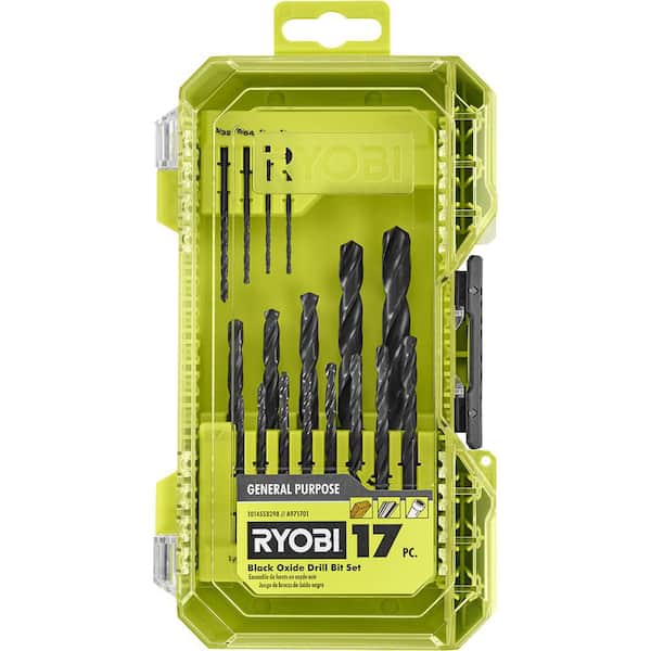 Black Oxide Drill Bit Set (17-Pieces)