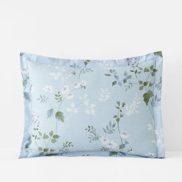Legends Hotel Wispy Meadow Wrinkle-Free Sateen Blue Multi King Sham