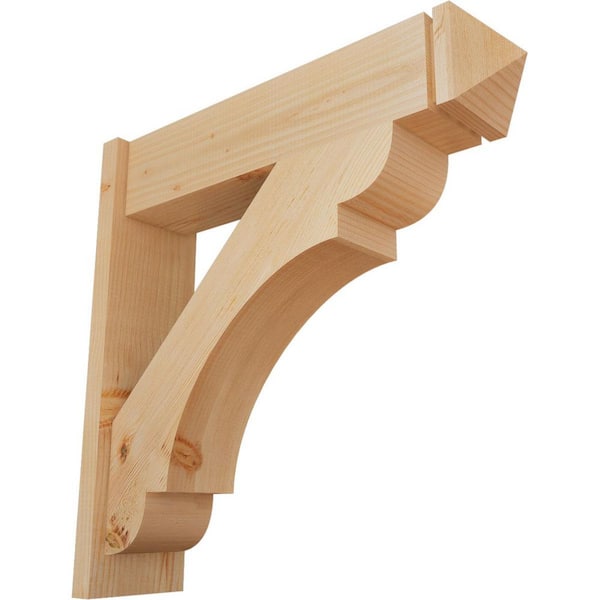 Ekena Millwork 8 in. x 30 in. x 30 in. Olympic Arts and Crafts Smooth Douglas Fir Outlooker