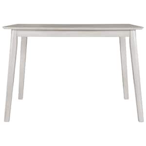 Gray Wood Top Rectangle Dining Table