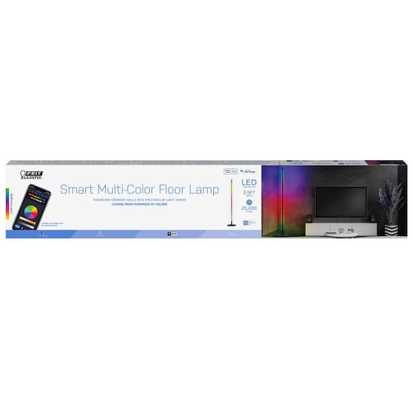 Feit Electric 42 in. Integrated LED Color Changing Smart Home Wi-Fi Connected Wireless Floor Lamp (4-Pack)