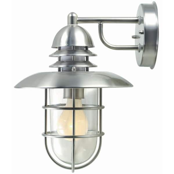 Illumine 1-Light Outdoor Stainless Steel Wall Lamp