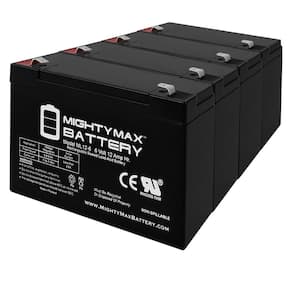 6V 12AH F2 Replacement Battery for Jasco RB6121-F2 - 4 Pack