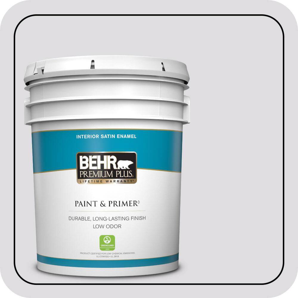 5 gal. #N100-1 Enigma Satin Enamel Low Odor Interior Paint & Primer price history on PriceWatchPro