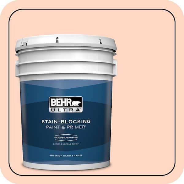 BEHR ULTRA 5 gal. #220A-2 Friendship Extra Durable Satin Enamel Interior Paint & Primer