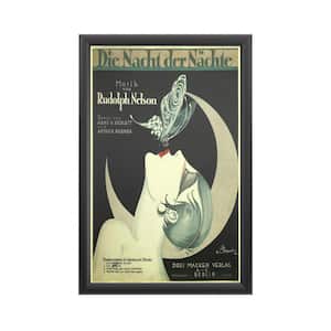 "Art Deco Music Sheet" by Vintage Apple Collection Framed with LED Light People Wall Art 24 in. x 16 in.