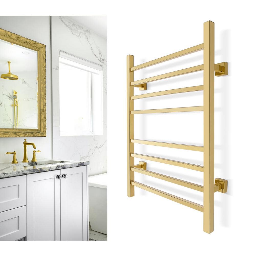 Sierra Gold Stainless Steel Wall Mounted Towel Warmer, 32 in