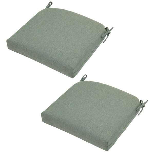 Hampton Bay Spa Solid Deluxe Outdoor Seat Cushion (2-Pack)