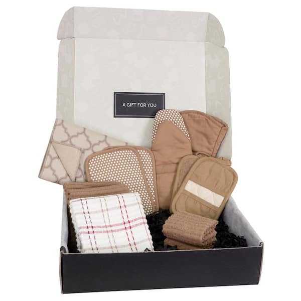 RITZ Royale Mocha/Toast Cotton Legacy Gift Set 97245 - The Home Depot