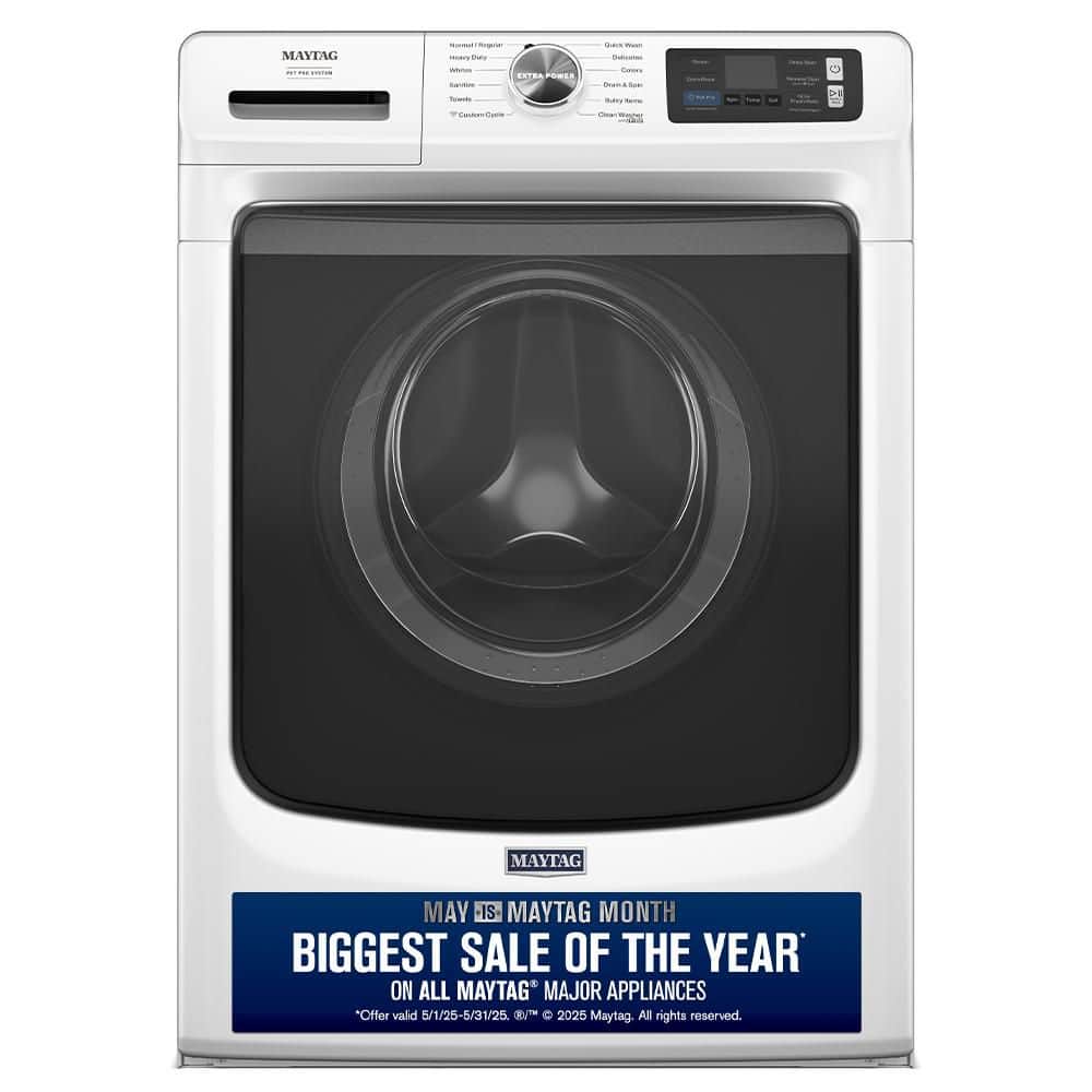 5 cu. ft. Front Load Washer in White with Pet Pro Option