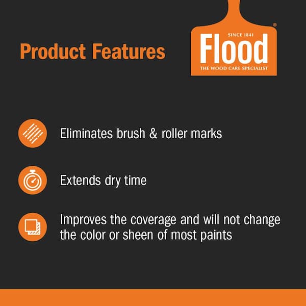  Flood FLD6 Floetrol Latex Oil Acrylic Paint Additive, 1 Gallon  (Pack of 1) : Tools & Home Improvement