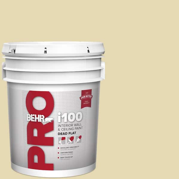 5 gal. #MQ3-42 Honey Mist Dead Flat Interior Paint